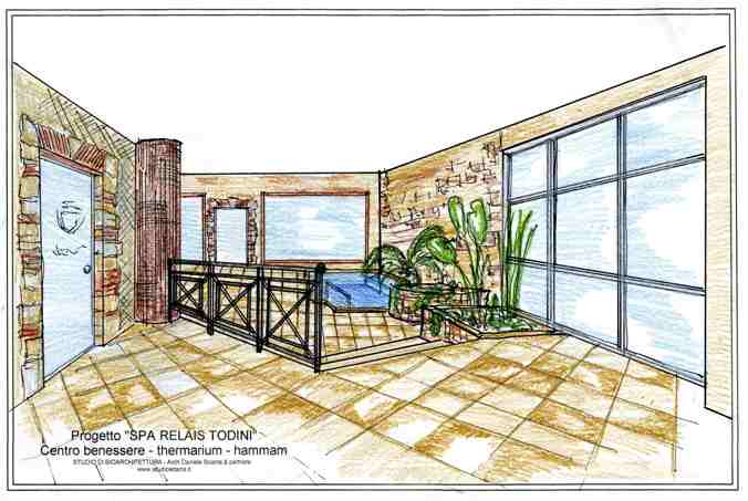 realizzazione centro benessere relais todini